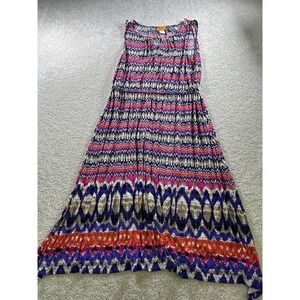 Ruby Rd. Women's Sleeveless Multi-Color Medium‎ Dress Polyester Spandex
